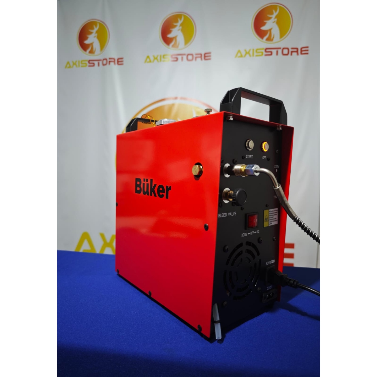 Compresor PCP Buker GX-E-CS4 - Portátil 300 Bar para Scubas y Rifles PCP