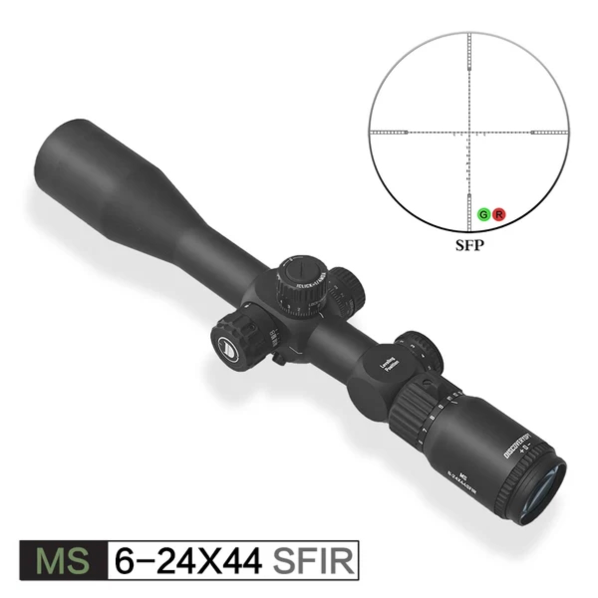 Mira Telescópica Discovery MS 6-24x44 SFIR – SFP – Retícula Iluminada